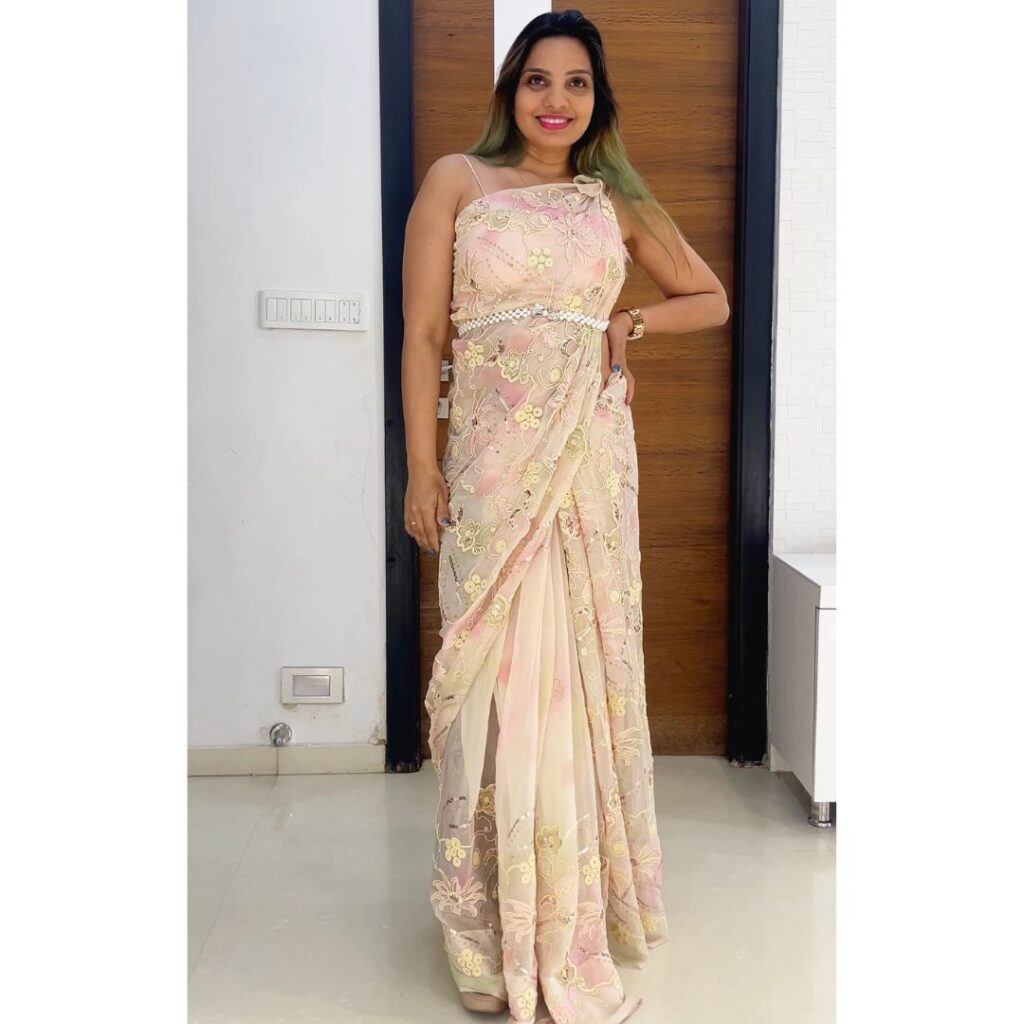 knotted pallu drape