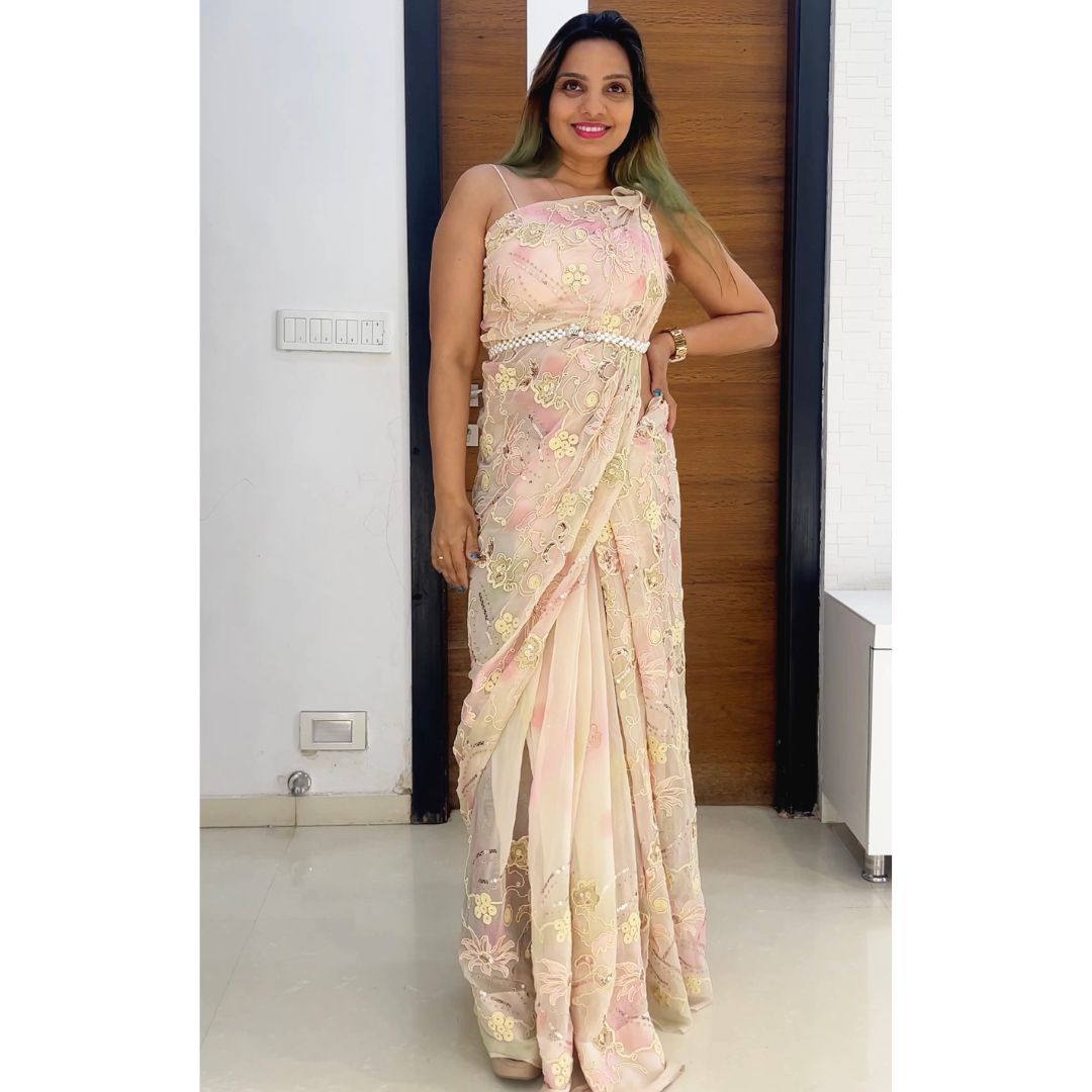 knotted pallu drape